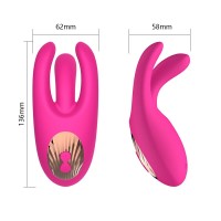 Mrow - akkus, 3 ágú csiklóizgató vibrátor (pink) 90035 termék bemutató kép