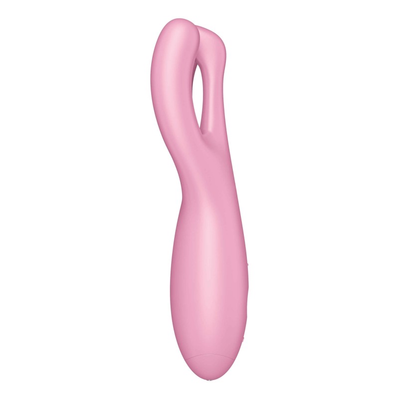 Satisfyer Threesome 4 - okos csiklóvibrátor (pink) 89131 termék bemutató kép