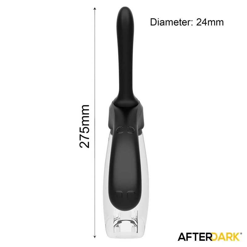 Afterdark - automata, vibrációs anál tisztító és intim zuhany (átlátszó) 108007 termék bemutató kép