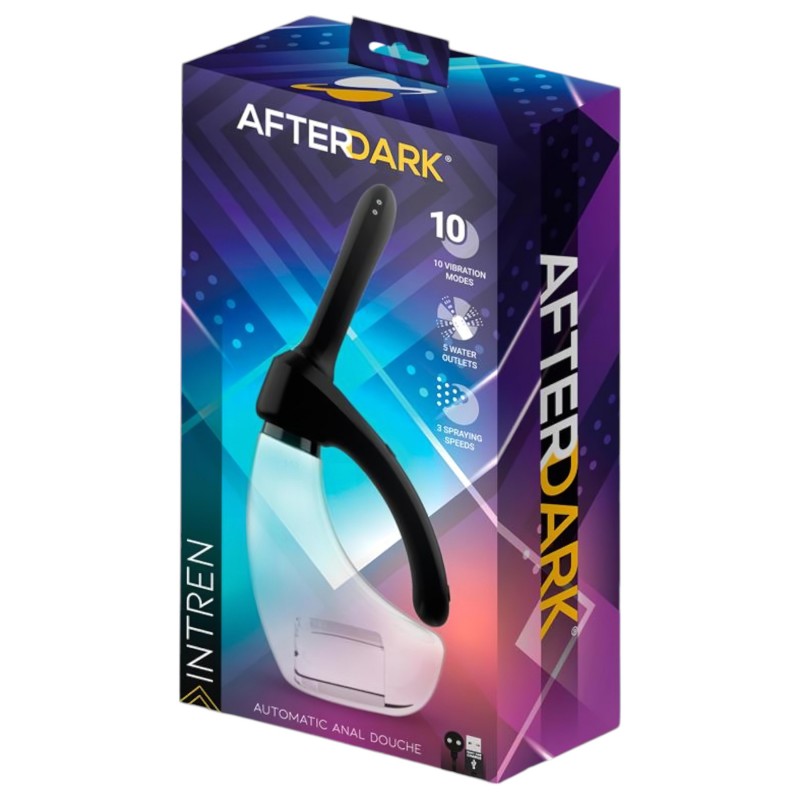 Afterdark - automata, vibrációs anál tisztító és intim zuhany (átlátszó) 108008 termék bemutató kép