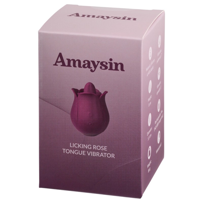 Amaysin - nyelves rózsa csiklóvibrátor (lila) 152790 termék bemutató kép