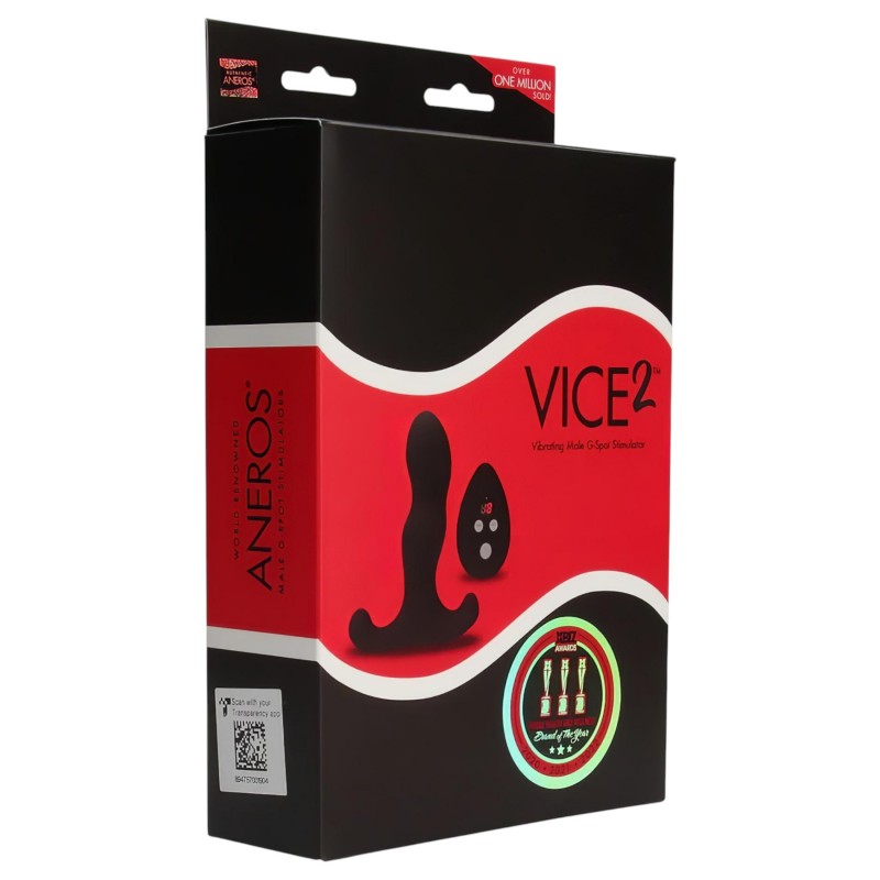 Aneros Vice 2 - G-pont és prosztata vibrátor (fekete) 123461 termék bemutató kép