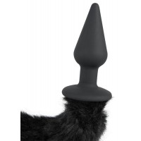 Bad Kitty - anál kúp cicafarokkal (fekete) 57620 termék bemutató kép