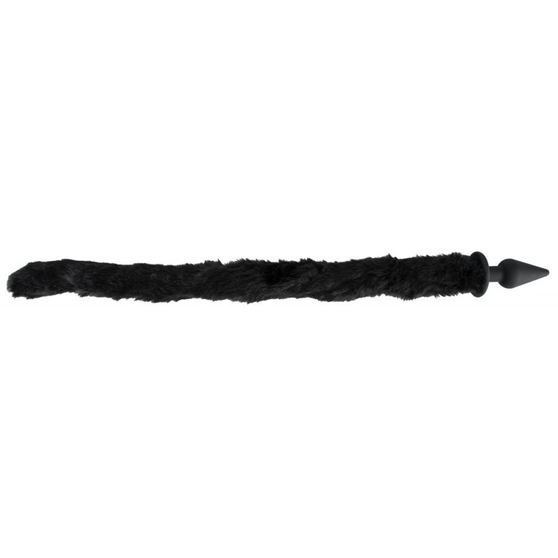 Bad Kitty - anál kúp cicafarokkal (fekete) 12589 termék bemutató kép