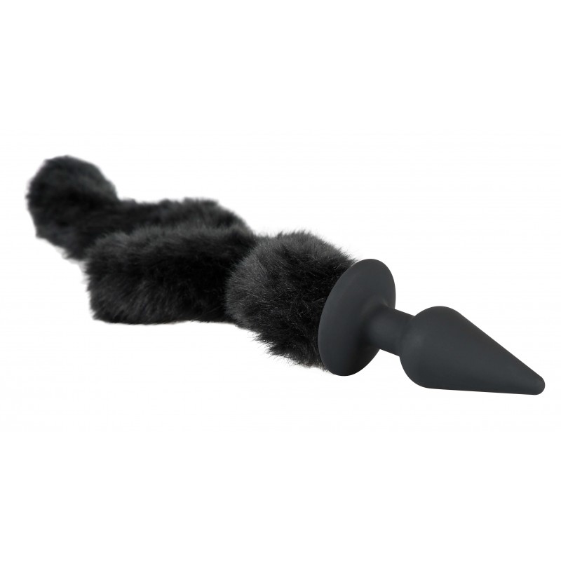 Bad Kitty - anál kúp cicafarokkal (fekete) 45064 termék bemutató kép