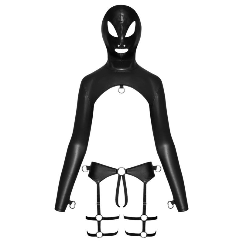 Bad Kitty - BDSM fehérnemű szett (fekete) 116228 termék bemutató kép