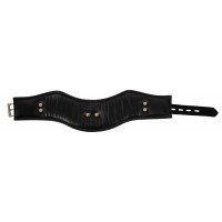 Bad Kitty - bőrhatású nyakörv karikával (fekete) 74698 termék bemutató kép