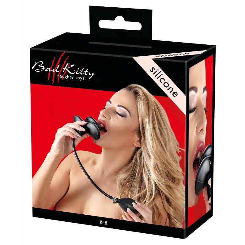 Bad Kitty - pumpálható száj pecek (fekete) 111533 termék bemutató kép