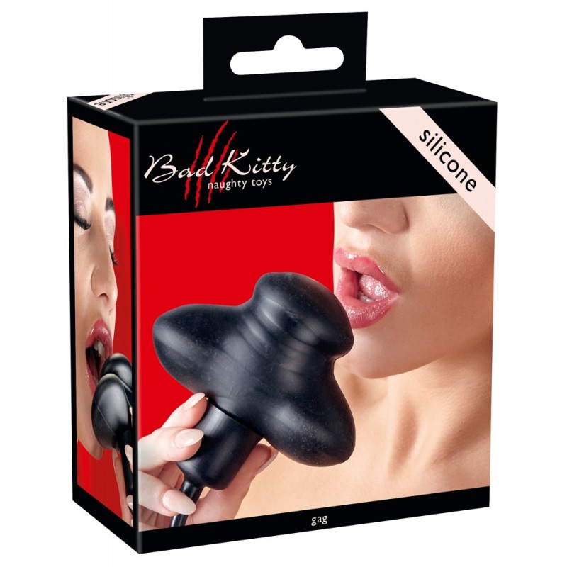 Bad Kitty - pumpálható száj pecek (fekete) 72751 termék bemutató kép