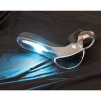 Bad Kitty Speculum - akkus LED-es vaginába pillantó (fekete-áttetsző) 75040 termék bemutató kép