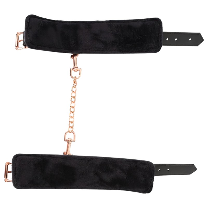 Bad Kitty - szex bilincs lánccal (fekete-rosegold) 169756 termék bemutató kép