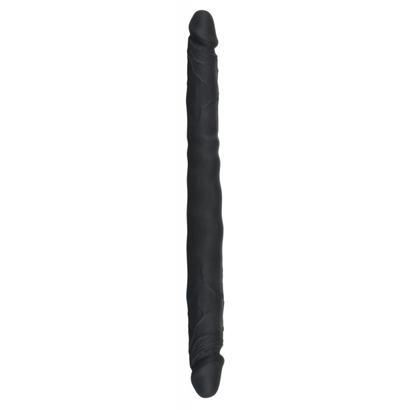 Bad Kitty - szilikon dupla dildó (fekete) 10101 termék bemutató kép