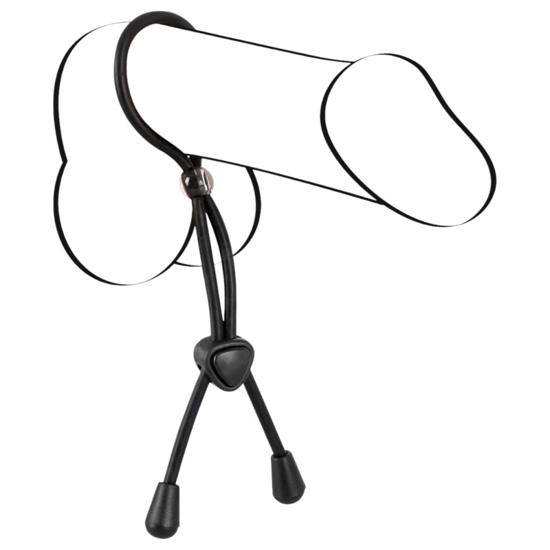 Bad Kitty - szilikon here- és péniszgyűrű (fekete) 108471 termék bemutató kép