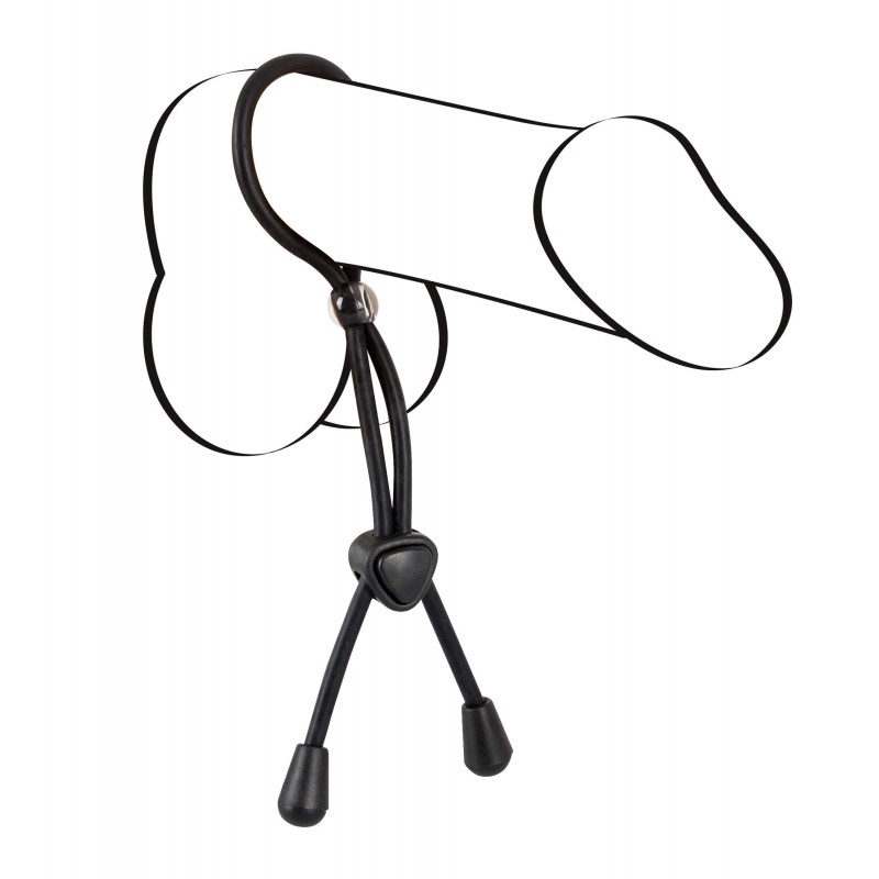 Bad Kitty - szilikon here- és péniszgyűrű (fekete) 57567 termék bemutató kép