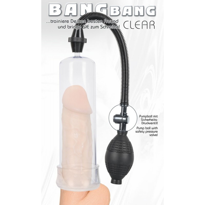Bang Bang péniszpumpa - átlátszó 55310 termék bemutató kép