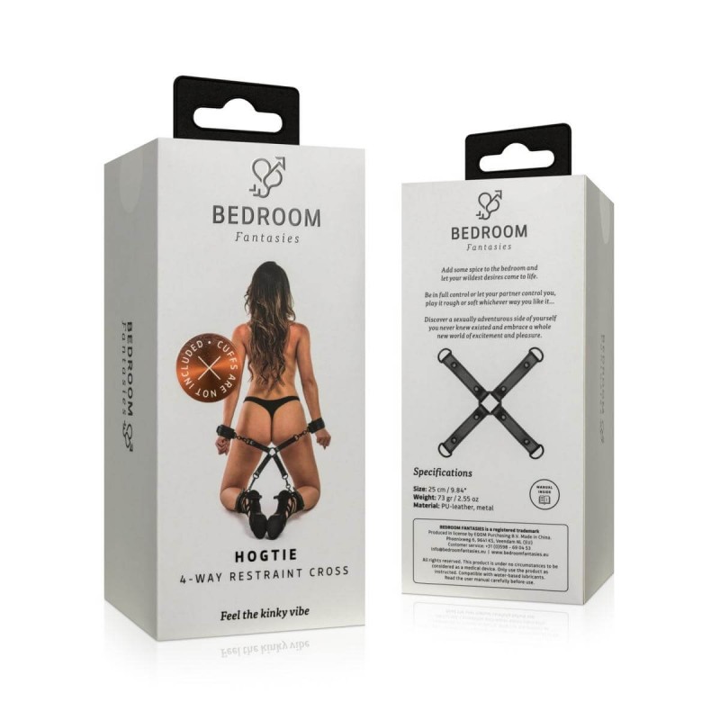 Bedroom Fantasies - kötöző kereszt (fekete) 82981 termék bemutató kép