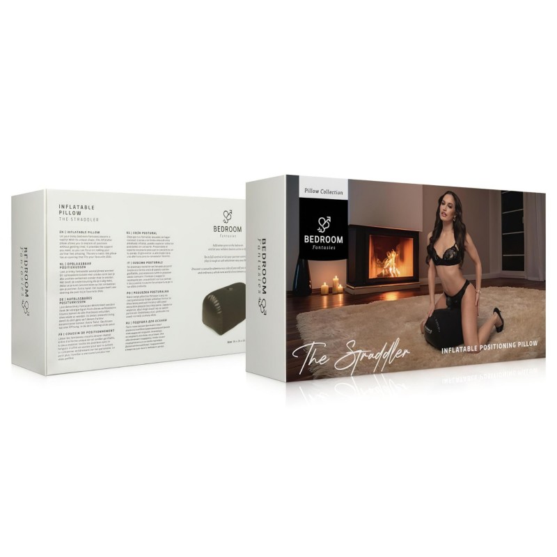 Bedroom Fantasies - felfújható szexpárna, vibrátor tartóval (fekete) 116047 termék bemutató kép
