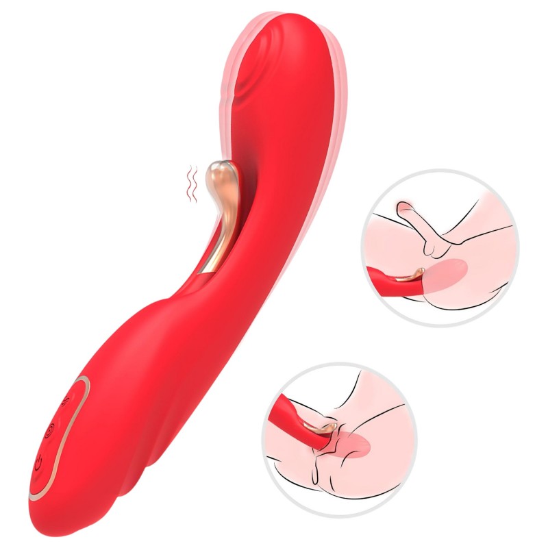 Bestoy - nyelves G-pont vibrátor (piros) 119080 termék bemutató kép