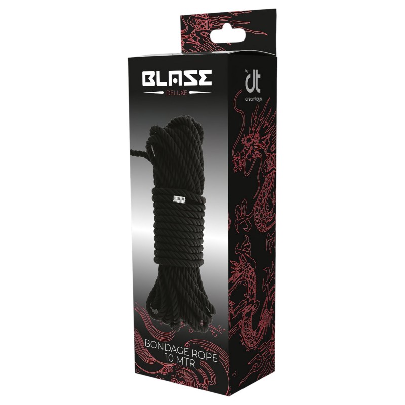 Blaze - bondage kinbaku kötél - 10m (fekete) 122735 termék bemutató kép
