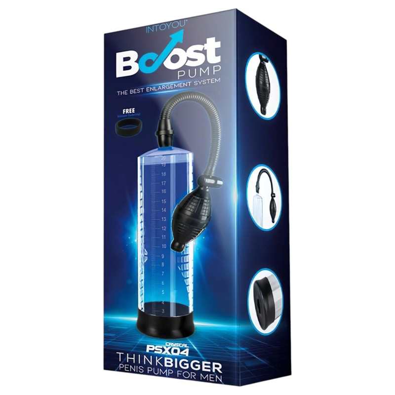 Boost PSX04 - kézi péniszpumpa mérőskálával (átlátszó) - 22 cm 151804 termék bemutató kép