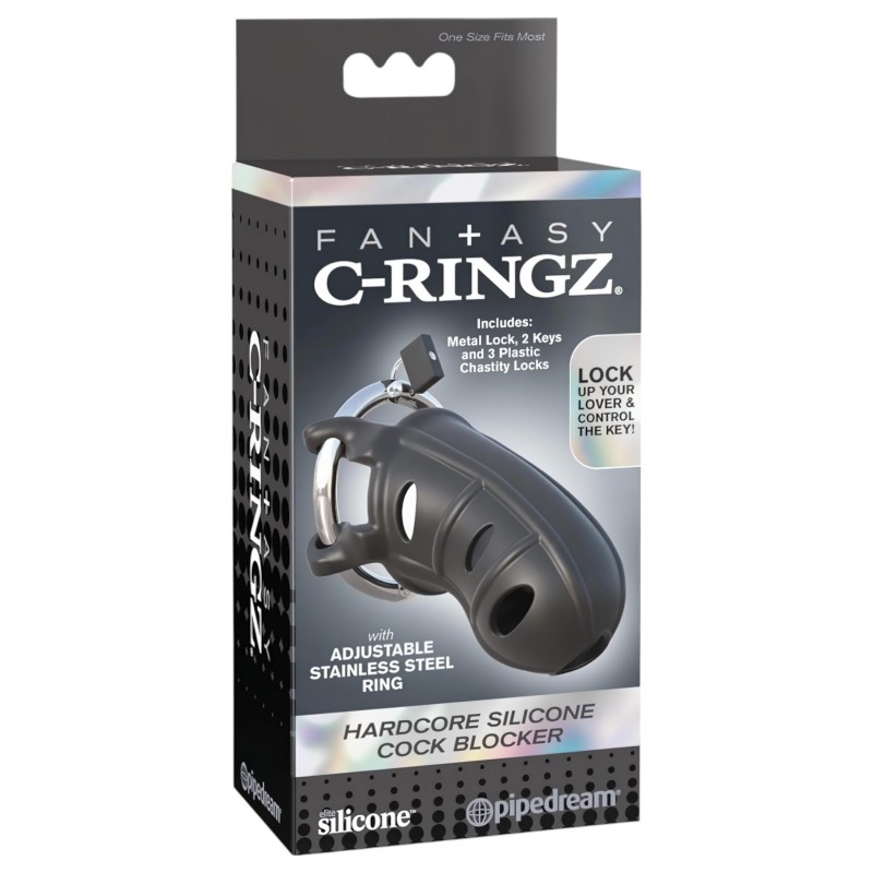 C-Ringz - szilikon pénisz ketrec (fekete) 118345 termék bemutató kép