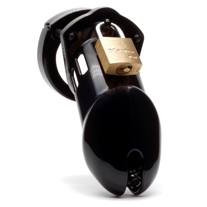 CB-6000 CB-X - luxus pénisz ketrec lakattal (fekete) 93474 termék bemutató kép