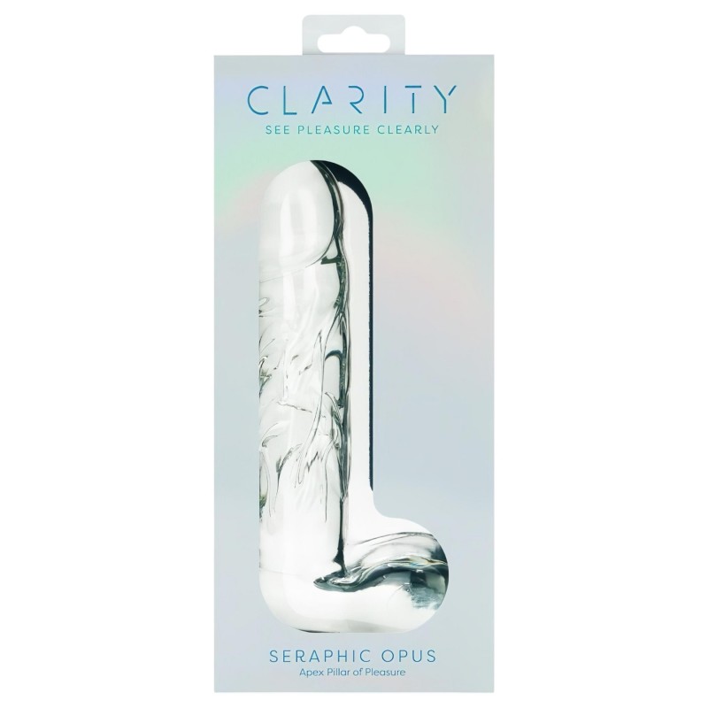 Clarity Seraphic Opus - üveg G-pont dildó (átlátszó) 147771 termék bemutató kép
