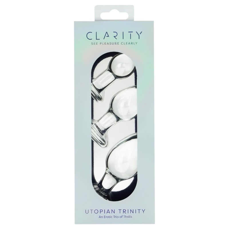 Clarity Utopian Trinity - üveg análkúp szett (átlátszó) 147761 termék bemutató kép