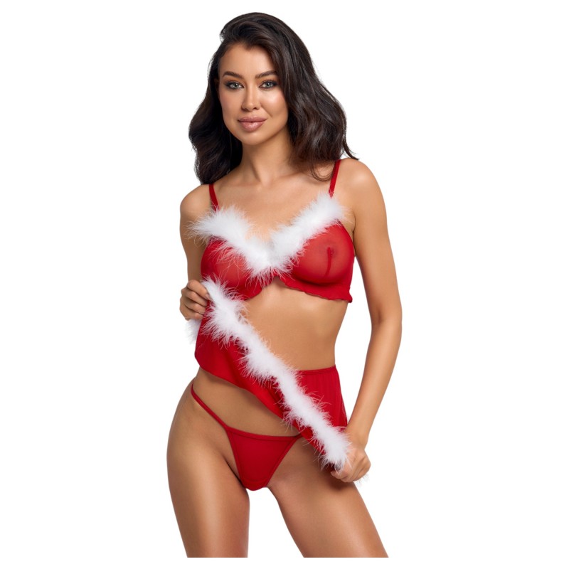 Cottelli - karácsonyi fehérnemű szett (piros) 123084 termék bemutató kép