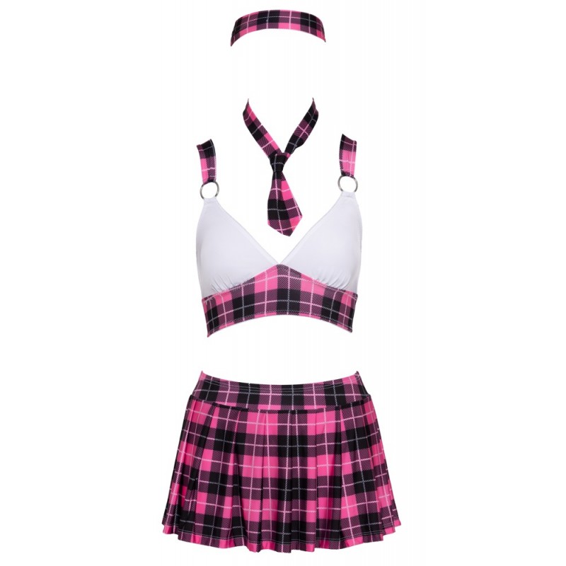 Cottelli - kockás diáklány jelmez szett (pink) 69718 termék bemutató kép