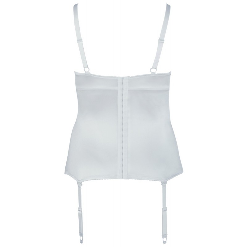 Cottelli Plus Size - hímzett, csipkés felső (fehér) 42745 termék bemutató kép