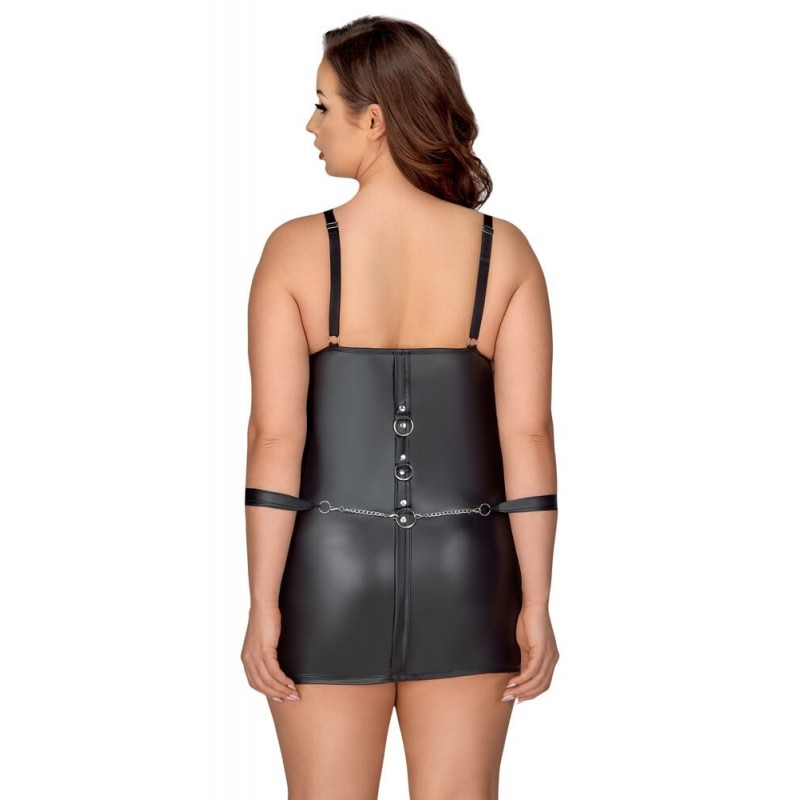 Cottelli Plus Size - ruha bilinccsel (fekete) 94325 termék bemutató kép