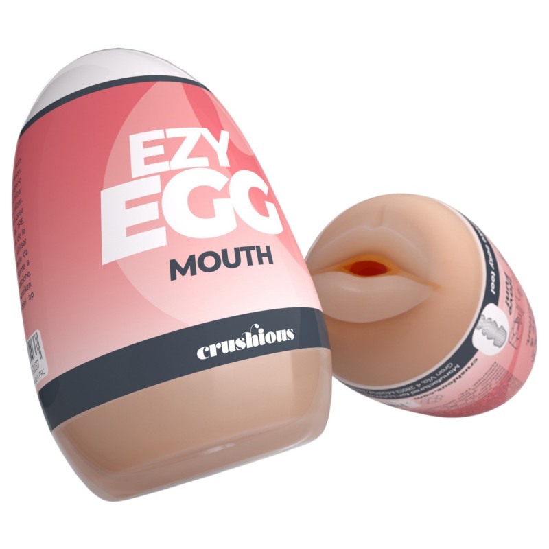 Crushious Ezy Egg Mouth - maszturbátor tojás (testszínű) 148023 termék bemutató kép