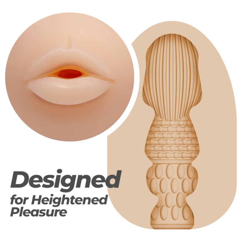 Crushious Ezy Egg Mouth - maszturbátor tojás (testszínű) 148028 termék bemutató kép