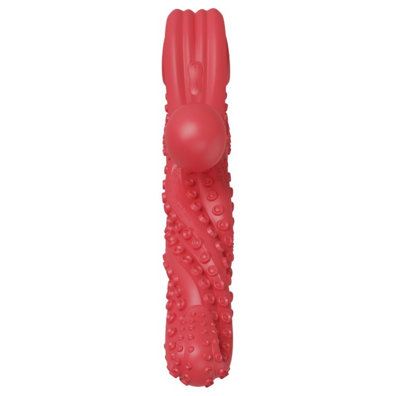 Monster Fuck - csiklókaros polipkar vibrátor (piros) 122616 termék bemutató kép