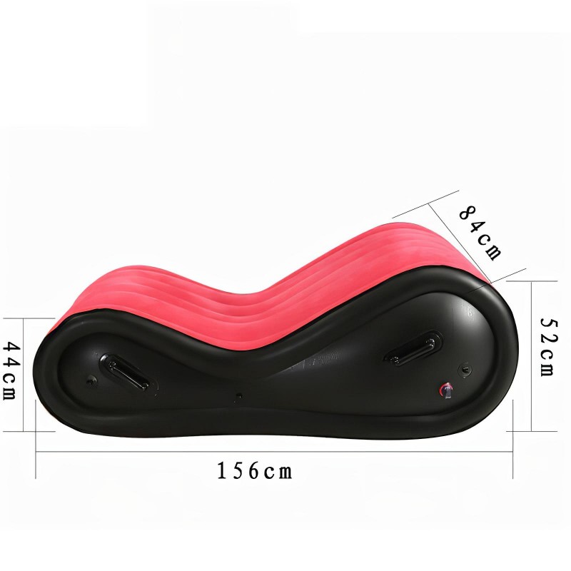 Desirel Magic Pillow - felfújható BDSM szexbútor - bilinccsel (piros) 128973 termék bemutató kép