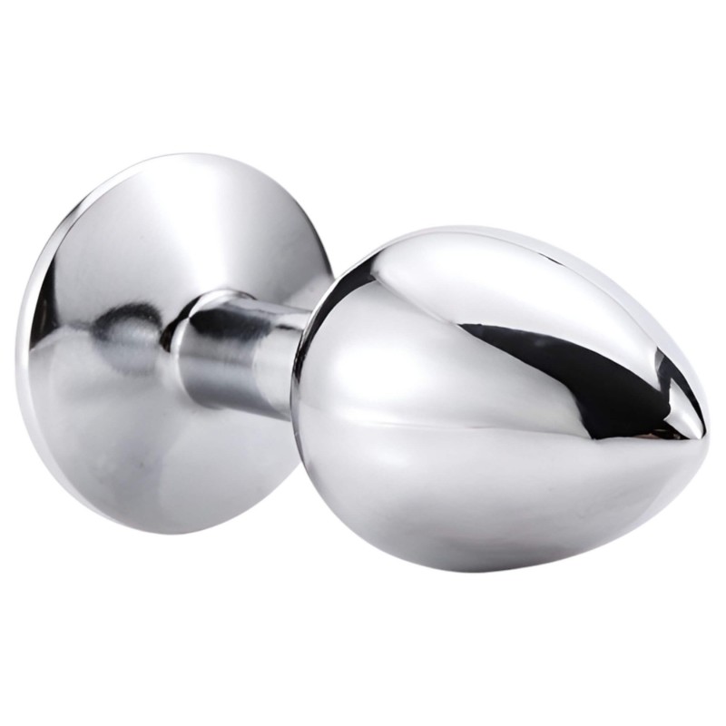 Desirel Pink Jewel M - anál plug (ezüst-pink) 97956 termék bemutató kép
