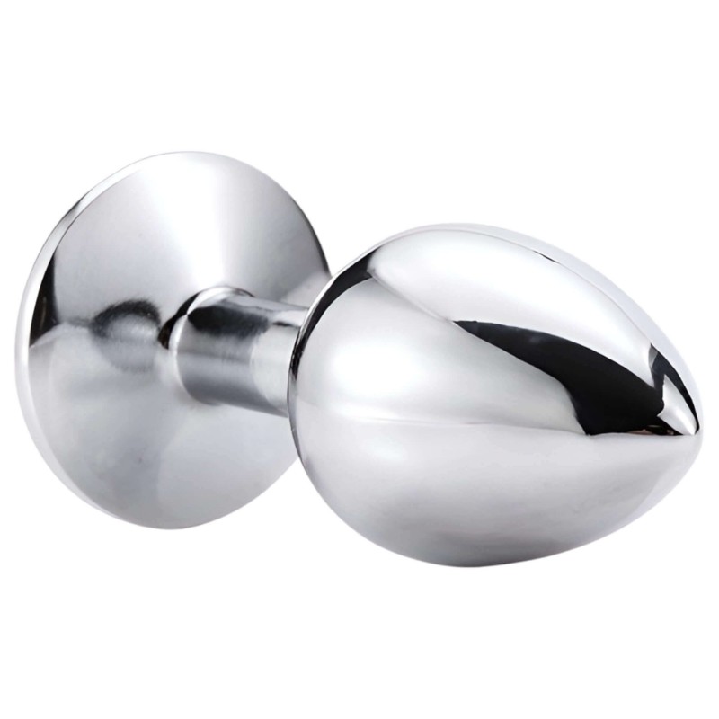 Desirel Pink Jewel M - anál plug (ezüst-pink) 98129 termék bemutató kép
