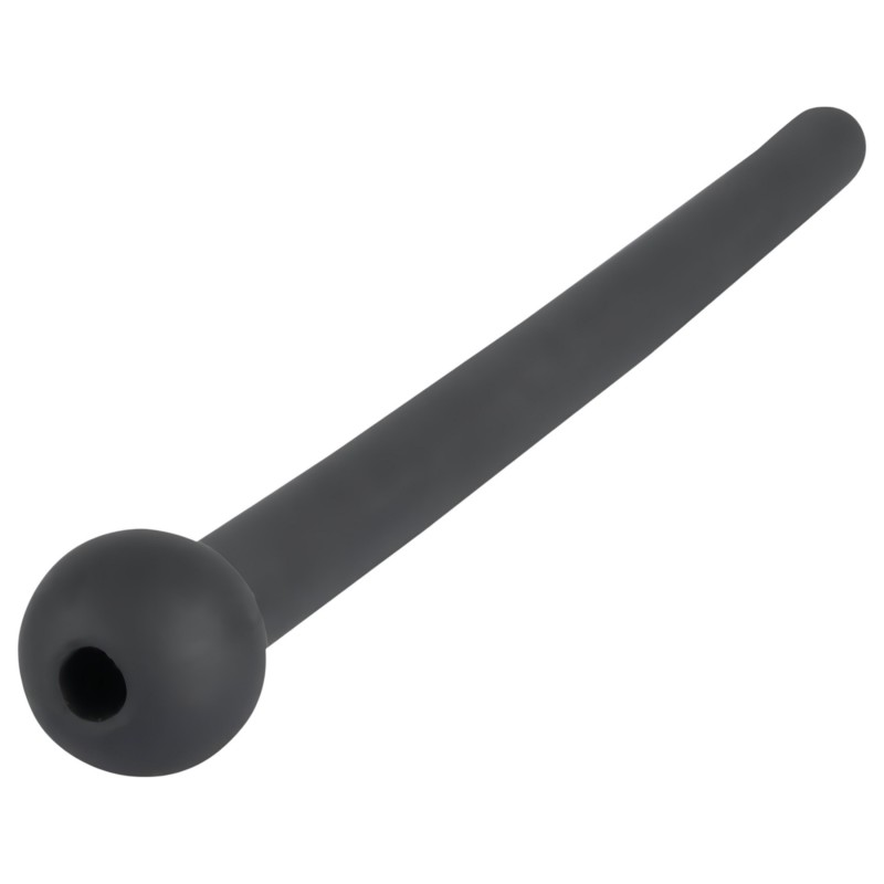 Dilator Piss Play - üreges, szilikon dilátor (fekete) 118140 termék bemutató kép