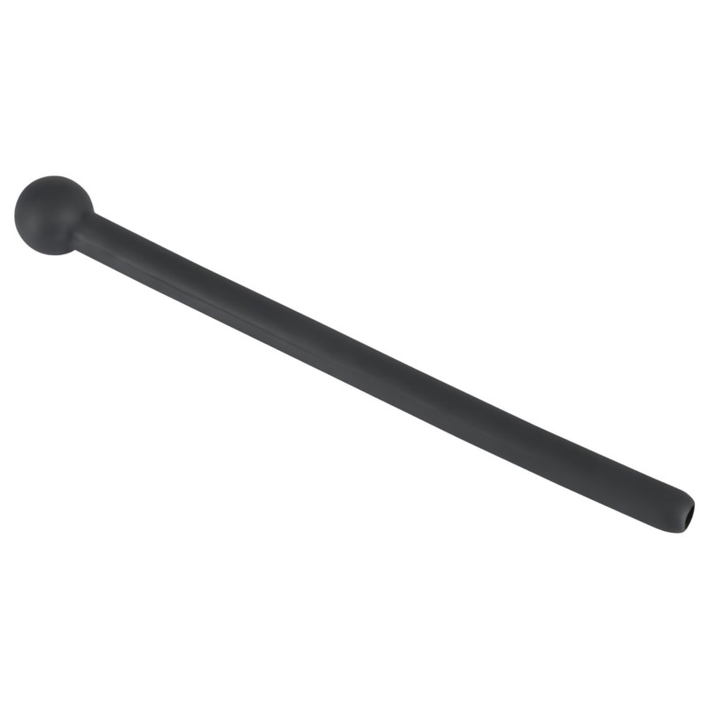Dilator Piss Play - üreges, szilikon dilátor (fekete) 118141 termék bemutató kép