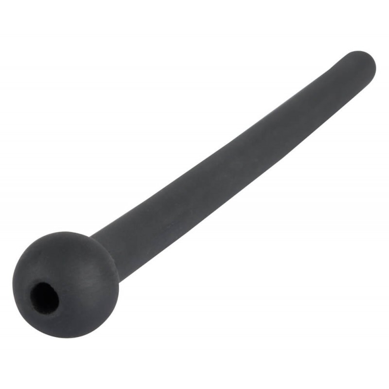 Dilator Piss Play - üreges, szilikon dilátor (fekete) 12918 termék bemutató kép