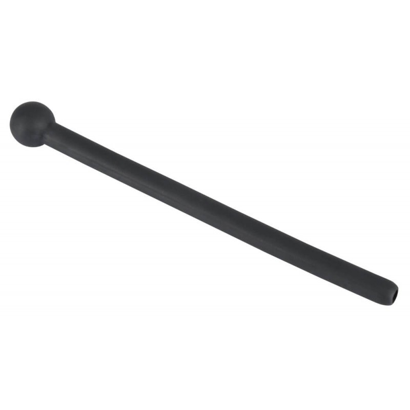 Dilator Piss Play - üreges, szilikon dilátor (fekete) 12919 termék bemutató kép
