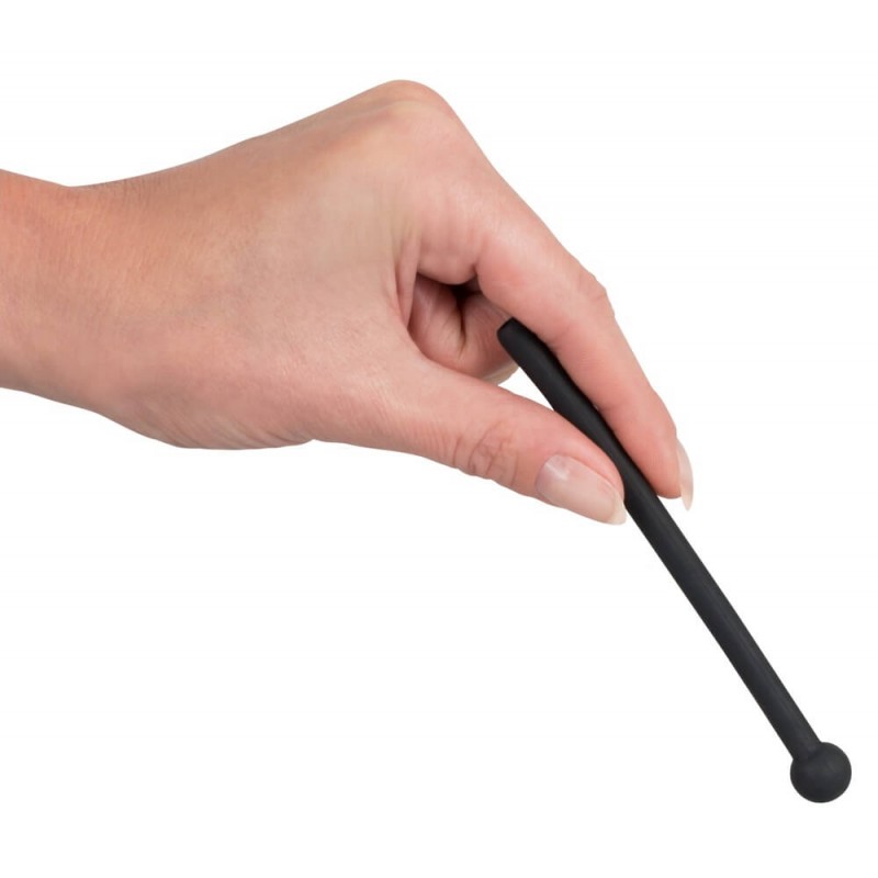 Dilator Piss Play - üreges, szilikon dilátor (fekete) 12922 termék bemutató kép