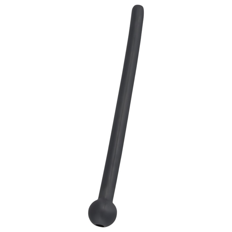 Dilator Piss Play - üreges, szilikon dilátor (fekete) 112800 termék bemutató kép