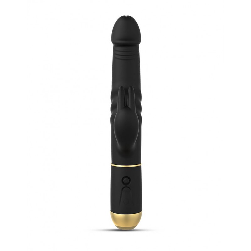 Dorcel Furious Rabbit 2.0 - lökő csiklókaros vibrátor (fekete) 94063 termék bemutató kép
