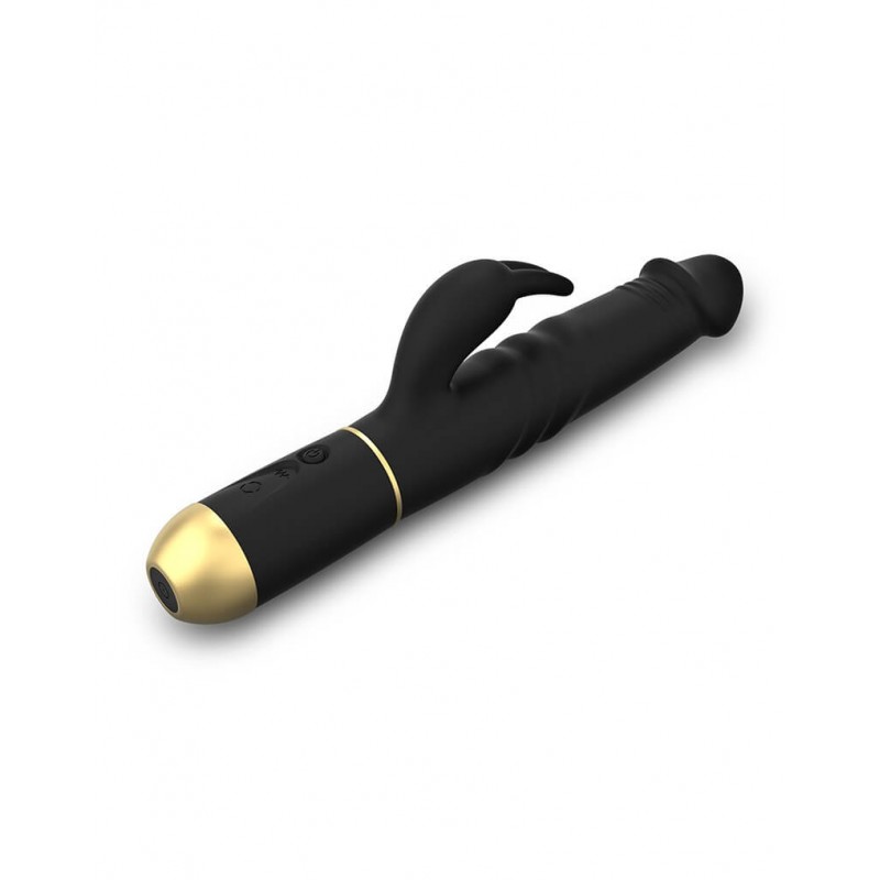 Dorcel Furious Rabbit 2.0 - lökő csiklókaros vibrátor (fekete) 94064 termék bemutató kép