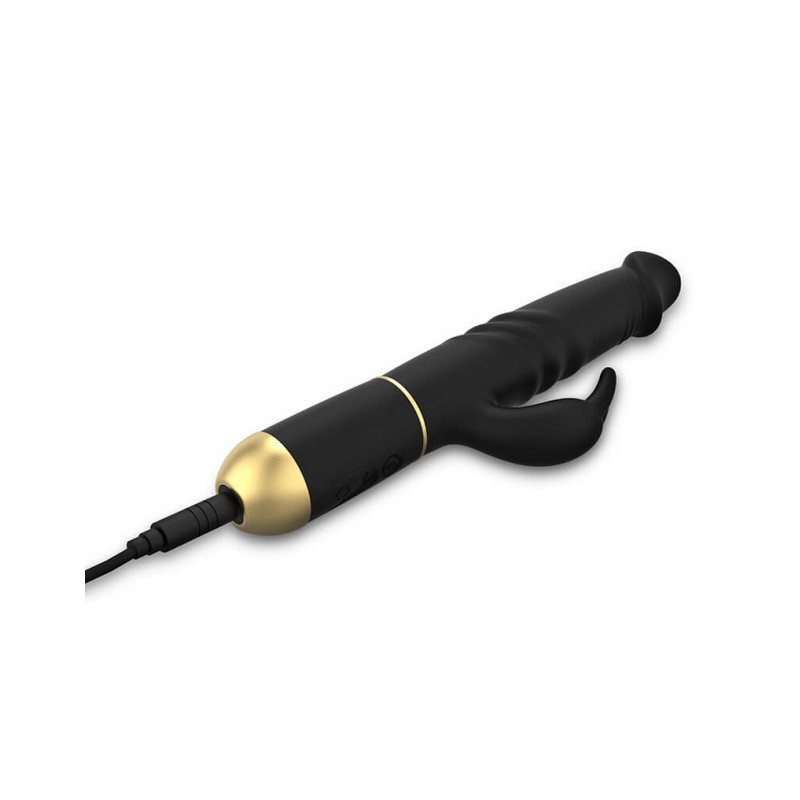Dorcel Furious Rabbit 2.0 - lökő csiklókaros vibrátor (fekete) 94066 termék bemutató kép