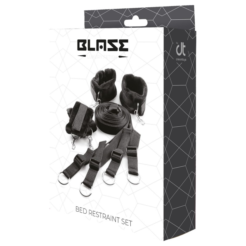 Dreamtoys Blaze - ágyrögzítő kötözőszett (fekete) 139698 termék bemutató kép