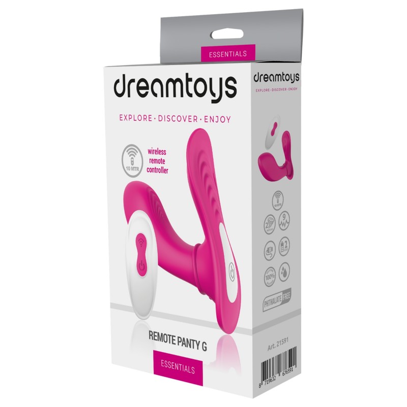 Dreamtoys Essentials - G-pont izgató bugyi vibrátor (magenta) 139724 termék bemutató kép