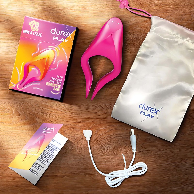Durex Tease & Ride - Intim pont vibrátor (pink) 121844 termék bemutató kép